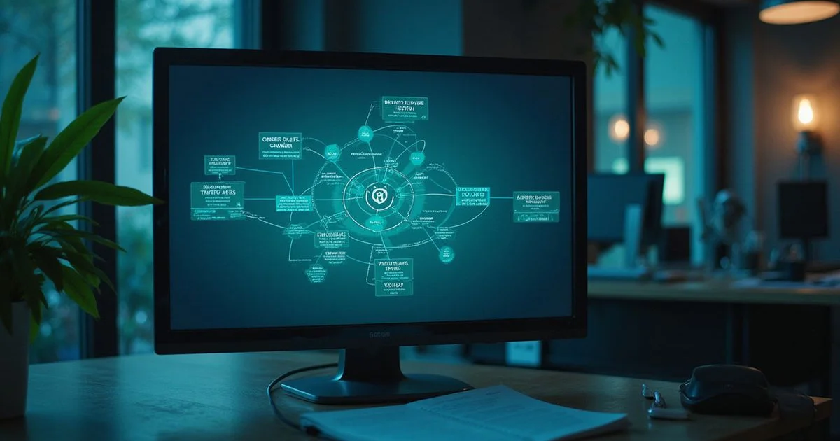 Diagram showing internal linking structure connecting service pages, blog posts and location pages