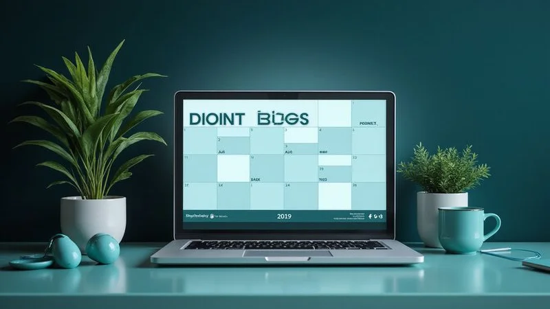 Content calendar showing a monthly blog post publishing schedule for an SEO strategy