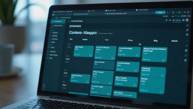 Content strategy map showing the pillar-cluster model for building SEO authority