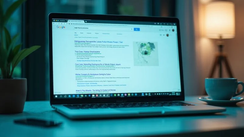 Chart showing Google ranking improvements after implementing content silo architecture