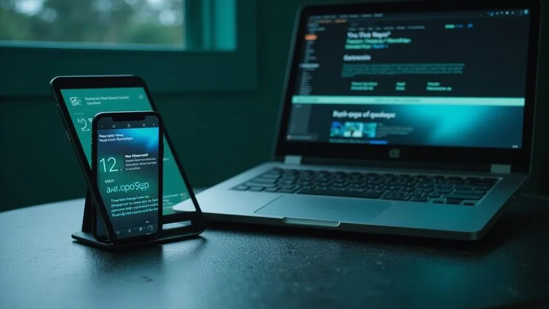 Mobile phone displaying a broken layout from a non-responsive website