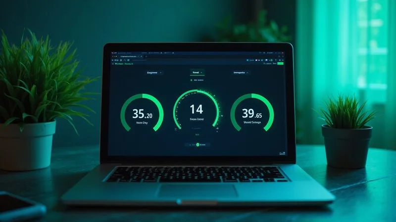 Google PageSpeed Insights report showing green performance scores for a fast-loading website