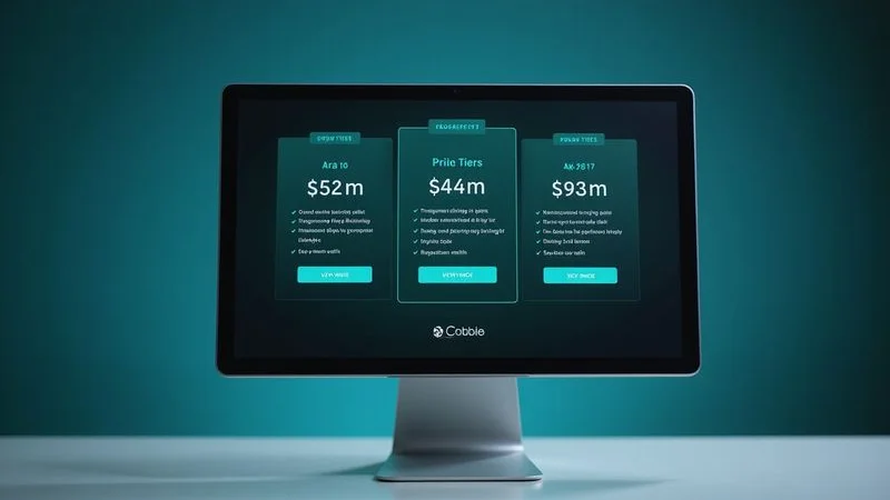Website pricing comparison chart for Sydney small businesses showing different cost tiers from DIY to agency
