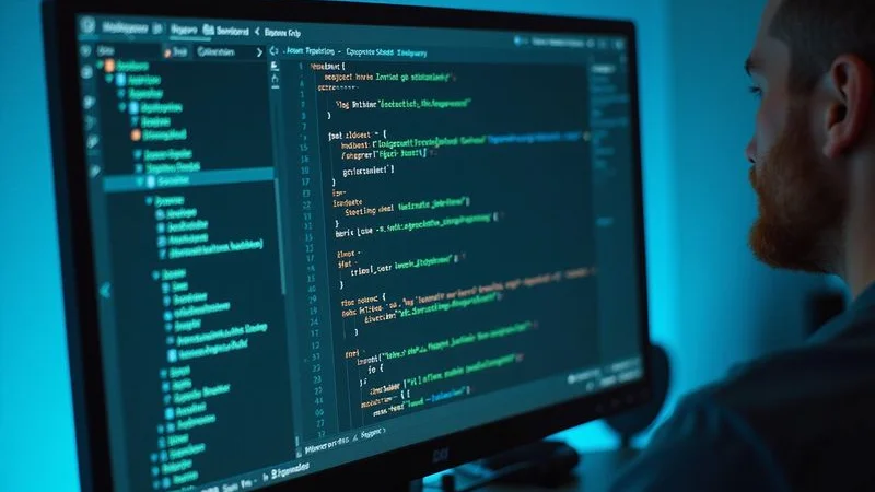 Website source code showing missing meta tags and poor heading structure